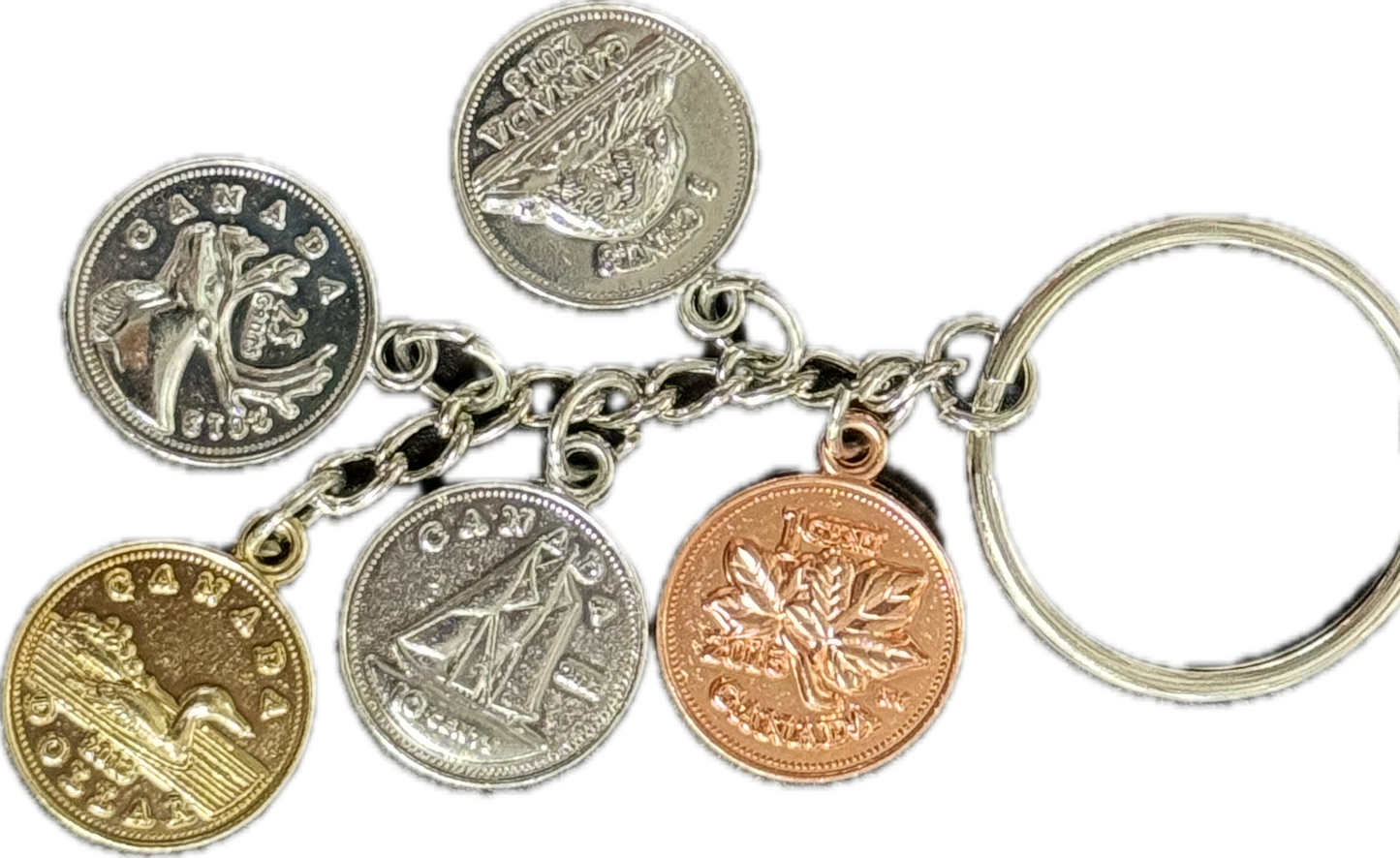Canada Wooden & Charms Keychains