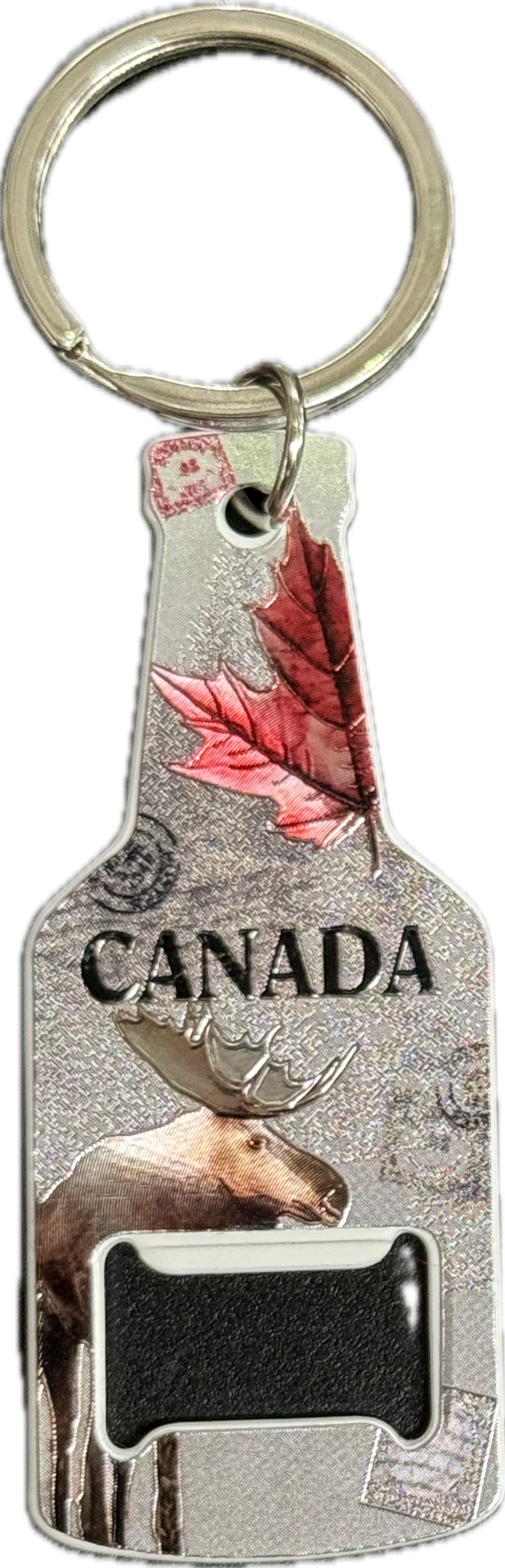 Canada Bottle Cap & Bottle Opener Keychains
